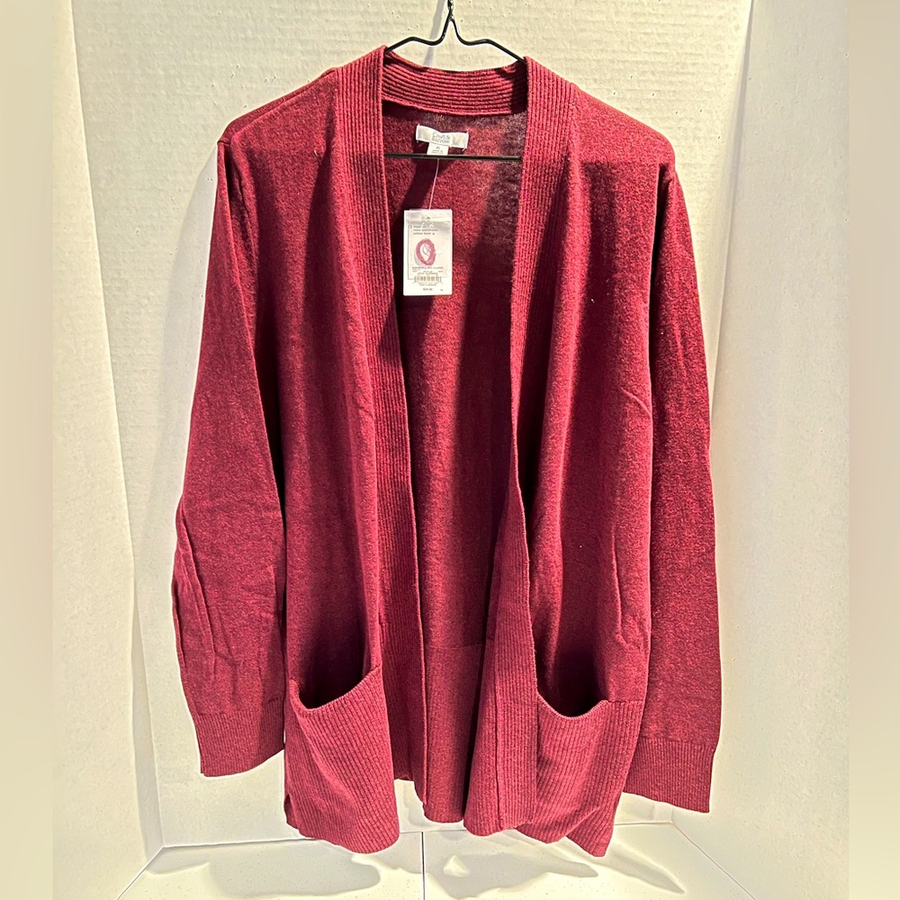 Women's Croft & Barrow Open-Front Cardigan
